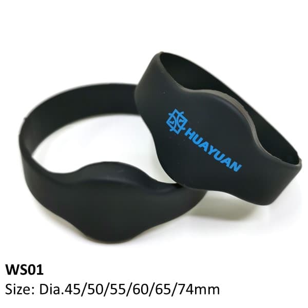 Classic Round Face Silicone RFID Wristband WS01