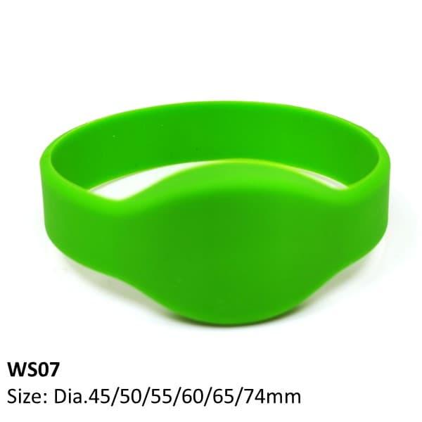 Oval Face Silicone RFID Wristbands WS07