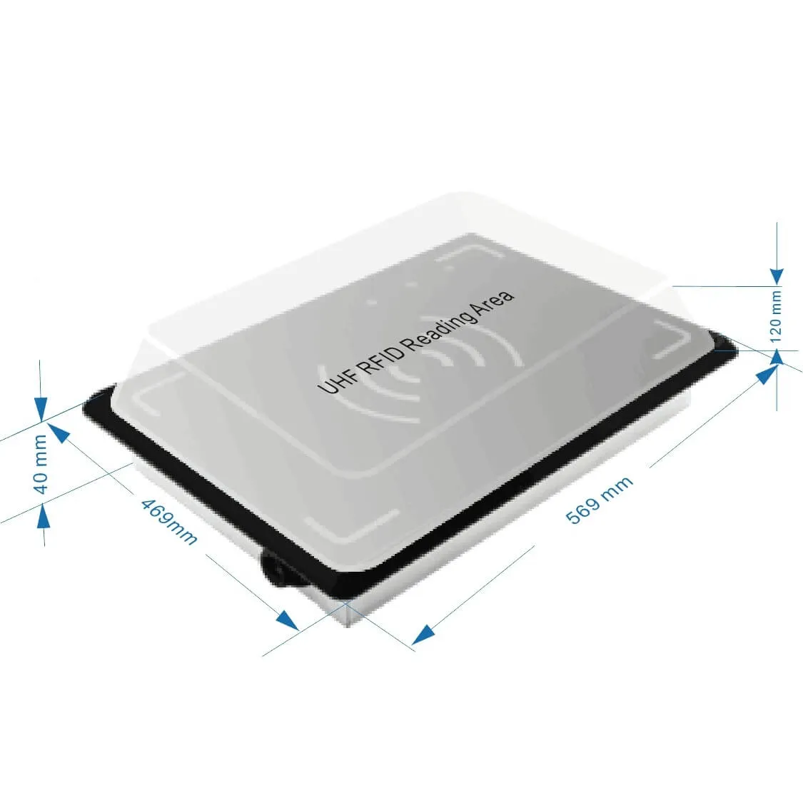 Dimension of Desktop Near Field UHF RFID Reader